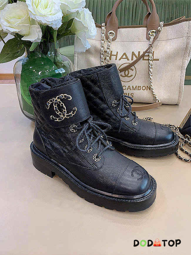Chanel CC Black Boots - 1