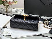 Chanel Mini Flap Bag With Handle Black AS2796 Size 12.5 × 17.5 × 5.5 cm - 5