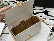 Chanel Mini Flap Bag With Handle White AS2796 Size 12.5 × 17.5 × 5.5 cm - 5