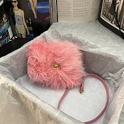 Chanel Mini Flap Bag Shearling Lambskin Pink AS2885 Size 15 × 11 × 4.5 cm - 4