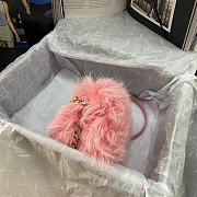 Chanel Mini Flap Bag Shearling Lambskin Pink AS2885 Size 15 × 11 × 4.5 cm - 5