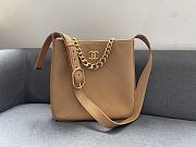Chanel Hobo Handbag Beige AS2844 Size 29 × 28 × 7 cm - 1