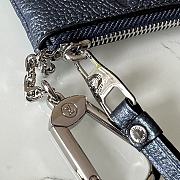 Louis Vuitton Key Pouch Navy Blue M80900 Size 13.5 x 7 x 1.5 cm - 2