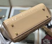 Dior Small Lady Dior My ABCDIOR Beige Patent Leather M0531 Size 20 cm - 2
