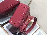 Dior Small Lady Dior My ABCDIOR Pink Patent Leather M0531 Size 20 cm - 2