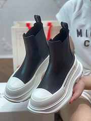 Alexander McQueen Boots Leather in Black - 6