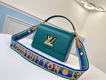 Louis Vuitton Twist MM Turquoise M55851 Size 23 x 17 x 9.5 cm