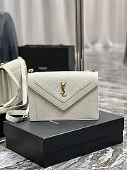 YSL Gaby Satchel In Quilted Lambskin in White 668863 Size 28 x 16 x 5 cm - 1