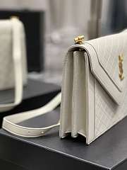 YSL Gaby Satchel In Quilted Lambskin in White 668863 Size 28 x 16 x 5 cm - 2