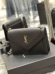 YSL Gaby Satchel In Quilted Lambskin in Black 668863 Size 28 x 16 x 5 cm - 4