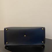 Fendi Medium Way Leather Shoulder Bag Black 8BH391 40 x 18 x 30 cm - 6