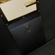 Fendi Medium Way Leather Shoulder Bag Black 8BH391 40 x 18 x 30 cm - 3