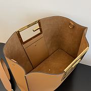 Fendi Medium Way Leather Shoulder Bag Brown 8BH391 40 x 18 x 30 cm - 6
