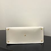 Fendi Medium Way Leather Shoulder Bag White 8BH391 Size 40 x 18 x 30 cm - 6