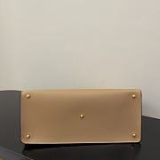 Fendi Medium Way Leather Shoulder Bag Beige 8BH391 Size 40 x 18 x 30 cm - 5