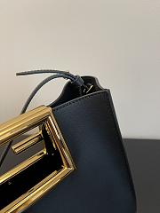 Fendi Small Way Leather Shoulder Bag Black 8BS054 Size 20 x 9 x 17 cm - 3