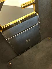 Fendi Small Way Leather Shoulder Bag Black 8BS054 Size 20 x 9 x 17 cm - 2