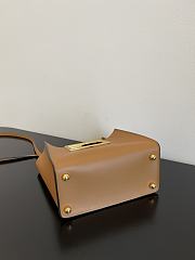 Fendi Small Way Leather Shoulder Bag Brown 8BS054 Size 20 x 9 x 17 cm - 3
