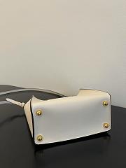 Fendi Small Way Leather Shoulder Bag White 8BS054 Size 20 x 9 x 17 cm - 2