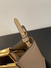 Fendi Small Way Leather Shoulder Bag Beige 8BS054 Size 20 x 9 x 17 cm - 6