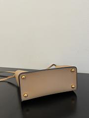 Fendi Small Way Leather Shoulder Bag Beige 8BS054 Size 20 x 9 x 17 cm - 5