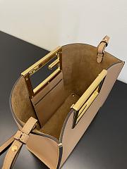 Fendi Small Way Leather Shoulder Bag Beige 8BS054 Size 20 x 9 x 17 cm - 2