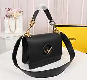 FENDI KAN I F Full Black 8BT284 Size 25 x 18 x 10.5 CM - 4