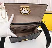 FENDI KAN I F Full Black 8BT284 Size 25 x 18 x 10.5 CM - 5