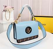 FENDI KAN I F Light Blue 8BT284 Size 25 x 18 x 10.5 CM - 4