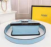 FENDI KAN I F Light Blue 8BT284 Size 25 x 18 x 10.5 CM - 3