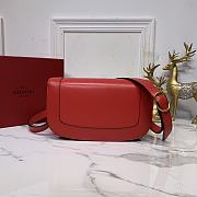 Valentino Supervee Calfskin Crossbody Bag Red ZXLU26 Size 26.5 cm - 3