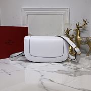 Valentino Supervee Calfskin Crossbody Bag White ZXLU26 Size 26.5 cm - 4