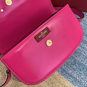 Valentino Supervee Calfskin Crossbody Bag Pink ZXLU26 Size 26.5 cm - 6