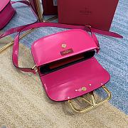 Valentino Supervee Calfskin Crossbody Bag Pink ZXLU26 Size 26.5 cm - 3