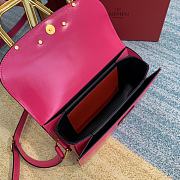 Valentino Supervee Calfskin Crossbody Bag Pink ZXLU26 Size 26.5 cm - 2