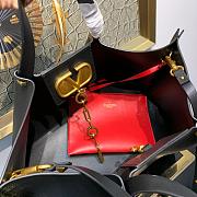Valentino Garavani Vlogo Escape Large Tote Bag Black Size 41 cm - 2