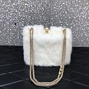 Valentino Mink Fur Mini Shoulder Bag White Size 21 cm - 4
