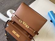YSL Small Manhattan Leather Brown 6756260 Size 24 x 17.5 x 6 cm - 6