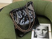 Chanel Leather Shopping Bag Black 2022 Size 30 x 7 x 29 cm - 2