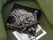 Chanel Leather Shopping Bag Black 2022 Size 30 x 7 x 29 cm - 4