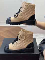 Chanel CC Beige Boots - 4