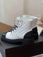 Chanel CC White Boots - 6