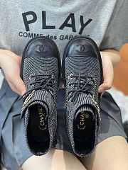 Chanel CC Gray Boots - 3