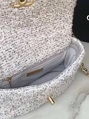 Chanel 19 Tweed & Fabric Handbag AS1160 Size 26 x 16 x 9 cm - 6
