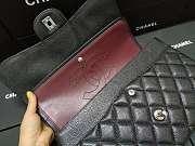 Chanel Caviar Calfskin Flap Bag A1113 With Silver Hardware 30cm Black - 5