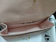 Chanel Caviar Calfskin Flap Bag A1113 With Gold Hardware 30cm Light Pink - 6