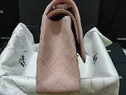 Chanel Caviar Calfskin Flap Bag A1113 With Gold Hardware 30cm Light Pink - 4
