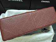 Chanel Caviar Calfskin Flap Bag A1113 With Gold Hardware 30cm Red - 4