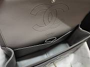 Chanel Lampskin Flap Bag A1113 With Silver Hardware 30cm Gray - 2