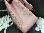 Chanel Lampskin Flap Bag A1113 With Gold Hardware 30cm Light Pink - 3